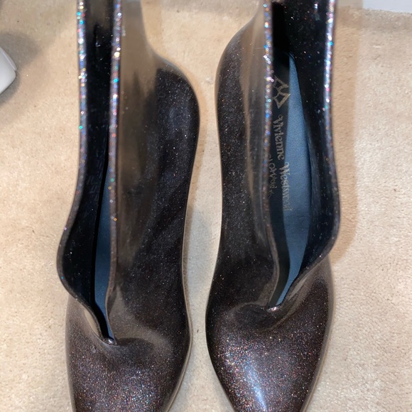 Vivienne Westwood X Melissa galaxy wedges boots - Picture 7 of 7